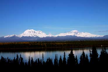 Wrangell Mountains from Willow Lake